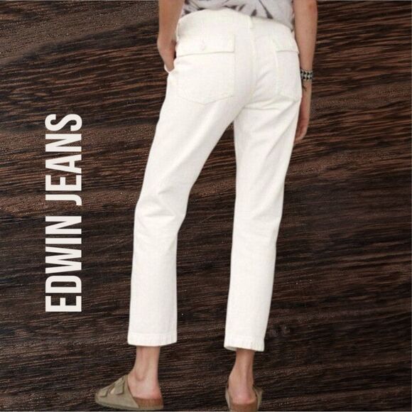 EDWIN ANTHROPOLOGIE Women’s Malia Utility Boyfriend Jeans in the Size 27 - Picture 2 of 11
